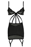 Black Criss Cross Lace Mini in S/M