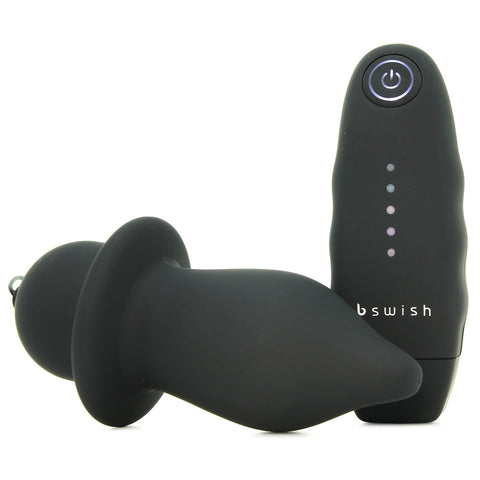 bFilled Classic Unleashed Vibrating Plug in Black