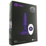 Trio Remote Vibrating Plug in Purple