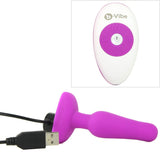 Novice Remote Vibrating Plug in Fuchsia