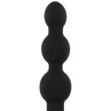 Triplet Remote Vibrating Beaded Plug in Black