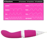 Wand Plus Curve G8 Silicone Electric Vibe in Pink