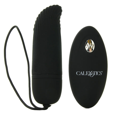 Silicone Remote Ridged G Vibe in Black