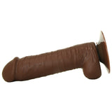 The Emperor 5.75" Vibrating Silicone Dildo in Brown