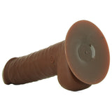 The Emperor 5.75" Vibrating Silicone Dildo in Brown