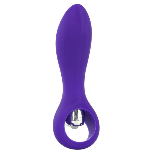 Vibrating Silicone Booty Probe in Purple