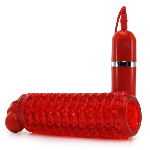 10 Function Adonis Vibrating Stroker in Red