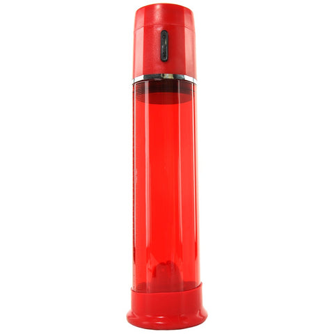 Advanced Fireman's Auto Penis Pump in Red