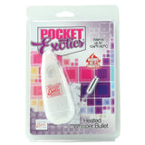 Pocket Exotics Heated Whisper Bullet Vibe in Clear