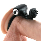 Body & Soul Infatuation Silicone Vibrating Ring in Black