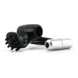 Body & Soul Infatuation Silicone Vibrating Ring in Black