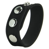 Silicone Tri-Snap Erection Ring in Black