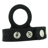 Medium Tri-Snap Scrotum Support Ring in Black