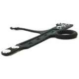 Silicone Tri-Snap Ball Spreader in Black