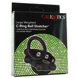 Large Weighted C-Ring Ball Stretcher in Black