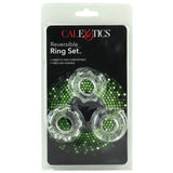 Reversible Cock Ring Set in Clear
