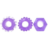 Reversible Cock Ring Set in Purple