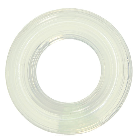 Large Premium Silicone Cock Ring in Clear