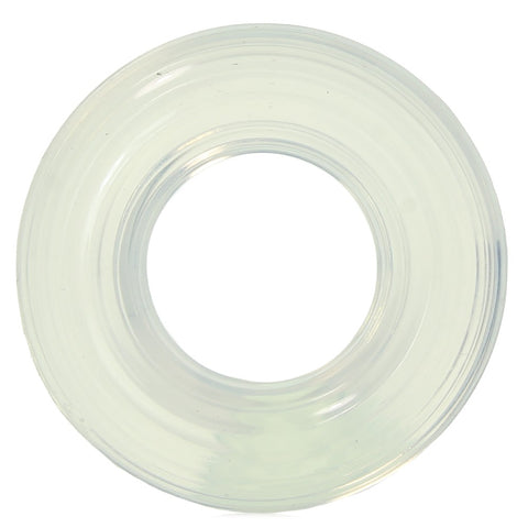 Extra Large Premium Silicone Cock Ring in Clear