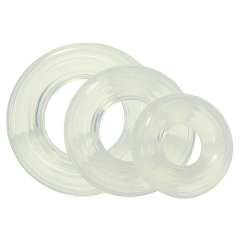 Premium Silicone Ring Set in Clear