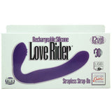 Rechargeable Love Rider Strapless Strap-On in Purple