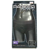 Packer Gear Black Brief Harness in M/L