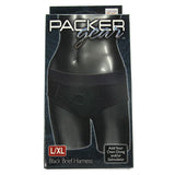 Packer Gear Black Brief Harness in L/XL