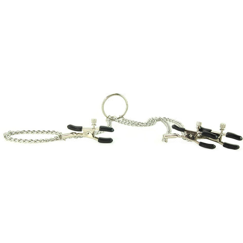 nipple play Triple Intimate Clamps in Silver