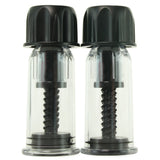 nipple play Vacuum Twist Suckers in Black