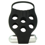 Dr. Joel Silicone Scrotum Support in Black/Silver