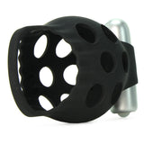 Dr. Joel Silicone Scrotum Support in Black/Silver