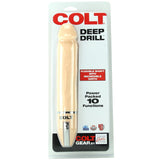 Colt Gear Deep Drill Silicone Vibe in Ivory