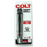 Colt Gear Deep Drill Silicone Vibe in Black