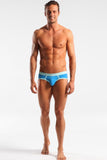 Azure Blue Sports Brief in S