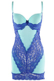 Microfiber & Lace Chemise in S