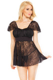 Stretch Lace Babydoll in S