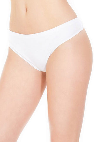 Bright White Seamless Thong in OS