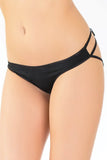 Black Cage Strap Open Crotch Panty in OSXL