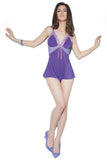 Purple Microfibre Teddy in OS
