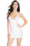Porcelain Mesh & Lace Chemise in S