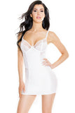 Porcelain Mesh & Lace Chemise in M