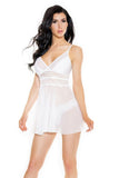 Porcelain Flyaway Babydoll and Thong in L