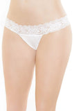 Soft White Lace Thong in OS