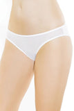 Soft White Mesh Crotchless Panty in OS