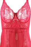 Blush Berry Babydoll and G-String in M