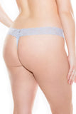 Baby Blue Floral Lace Thong in OSXL