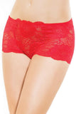 Cardinal Red Lace High Waisted Panty in OS