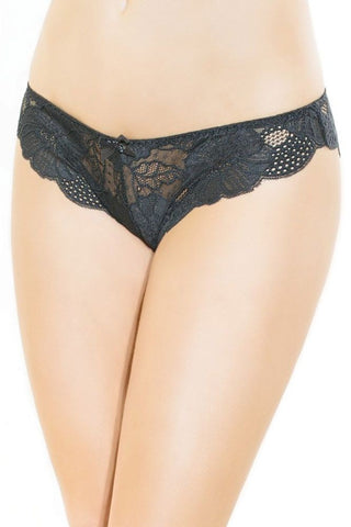 Classic Black High Cut Panty in OS