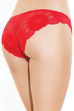 Cardinal Red High Cut Panty in OS