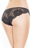 Black and Red Lace High Cut Panty in OS
